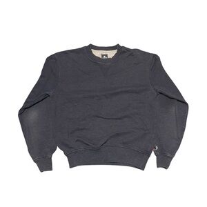 Champion Blank Navy Crewneck Sweatshirt Size Small